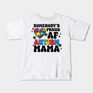 Autism Mama Autism Awareness Gift for Birthday, Mother's Day, Thanksgiving, Christmas Kids T-Shirt